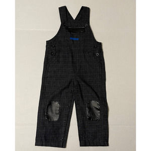 CALVIN KLEIN Plaid toddler overalls